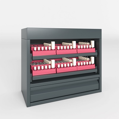 -CAD/CAM Block Locker, Small w/Neon Blue Organizers thumbnail 2