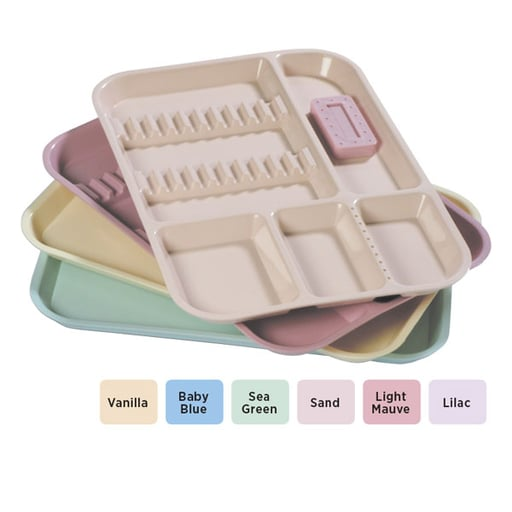 Plasdent - Divided Tray Size B Neon Yellow thumbnail 2