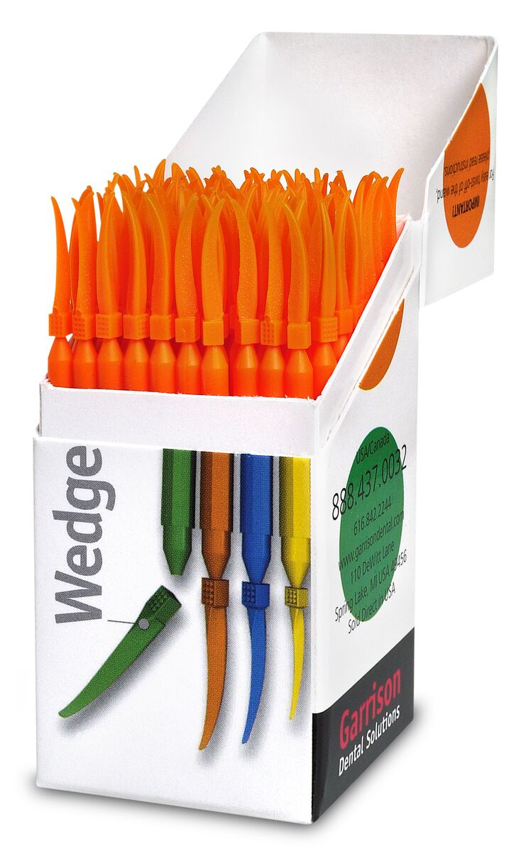 Wedge Wands Standard Refill, Medium, Orange, 100/Pk, SWOR product image