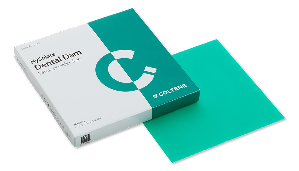 HySolate Latex Dental Dam 6x6 Green Thin 36/Pk thumbnail 9