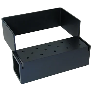 Bur Block Aluminum 14 Hole Black Swivel Top Ea image