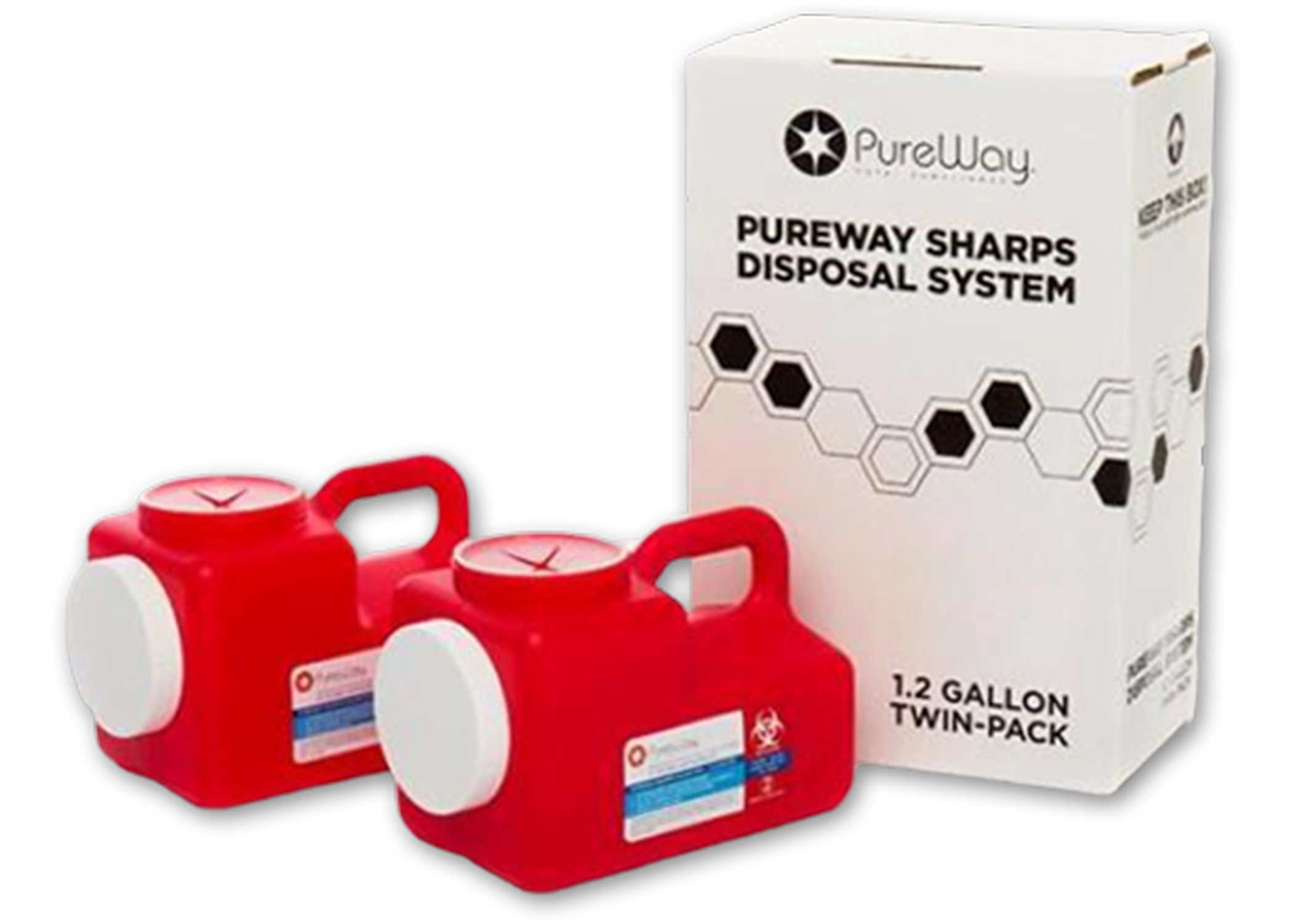 Mail Back Collection Bin 3gal Biohazard Labeling/Symbol Red Ea thumbnail 6