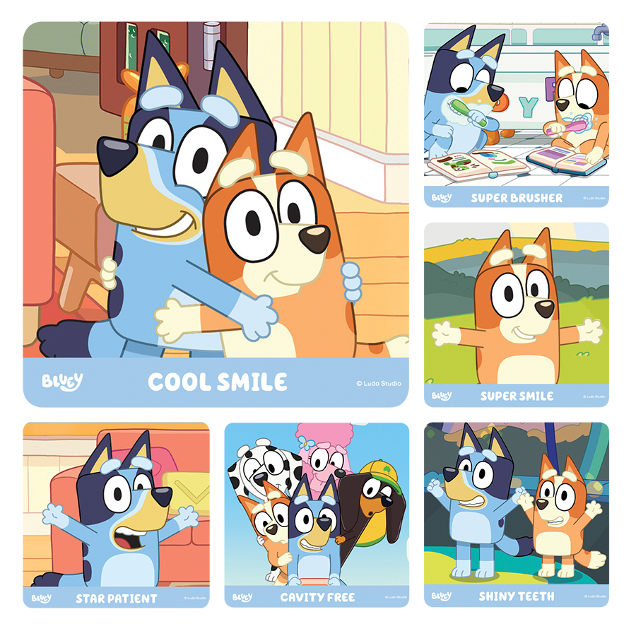 Stickers Kids Bluey Dental 100/Rl thumbnail 2