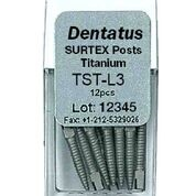 Surtex Posts Titanium 1.35 mm Parallel Sided & Tapered End 12/Bx thumbnail 8