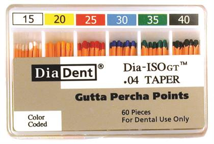 -DIA-ISO GT .08 #15 Gutta Percha Non-Marked (60) - -DIA-ISO GT .08 #15 Gutta Percha Non-Marked (60) - Image 1