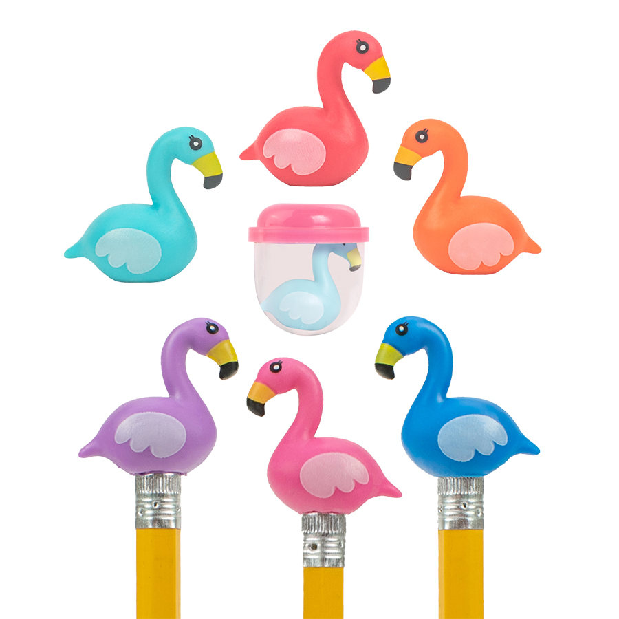 Toy Capsule Mix Flamingo Pencil Topper Assorted Animals 250/Pk thumbnail 2
