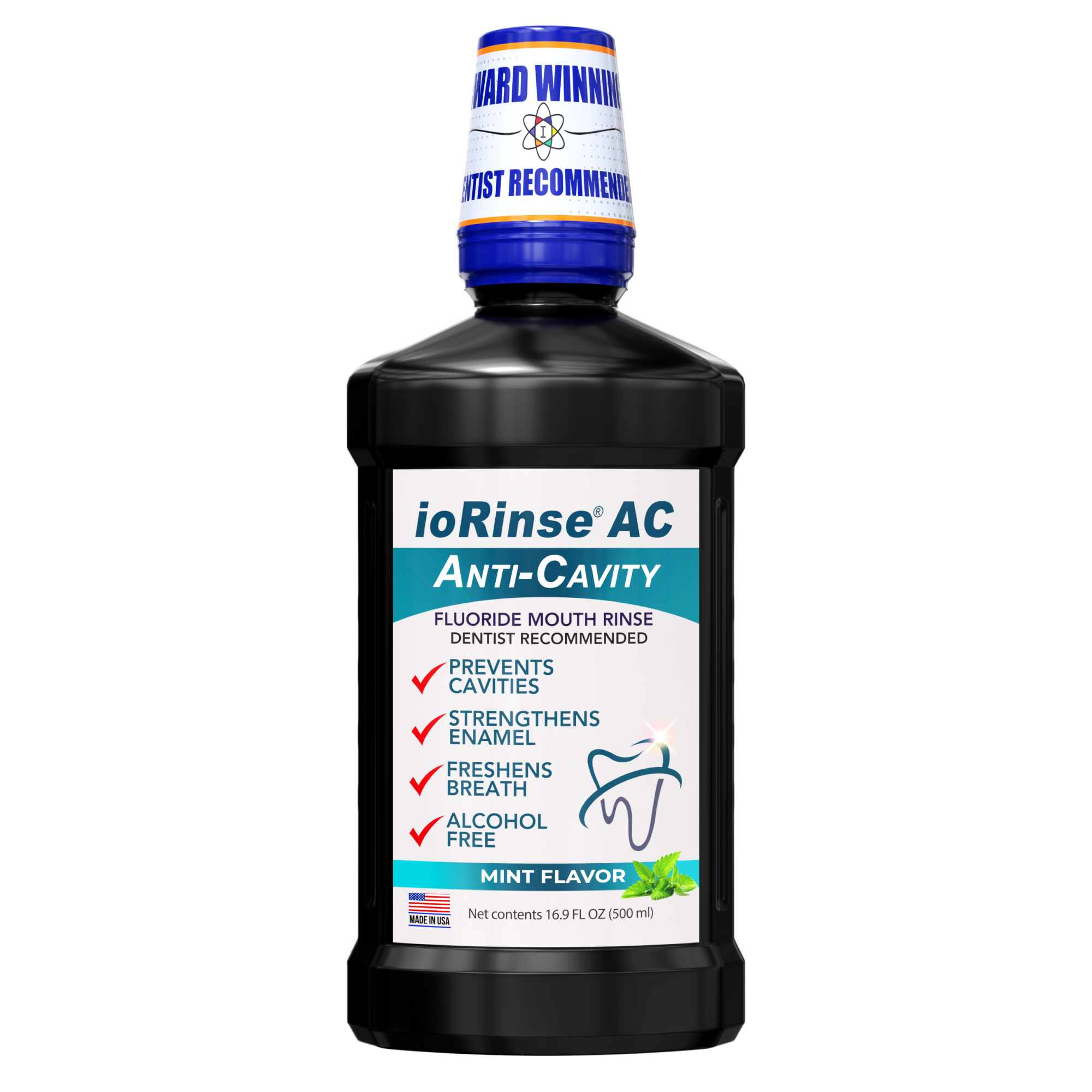 ioRinse AC RTU Oral Rinse w/Fluoride, Mint 16oz product image