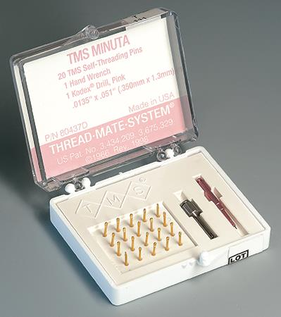 Thread Mate System Pins, Gold-Plated Stainless Steel, Regular Refill Kit, 0.027", 50/Pk, T02 thumbnail 10