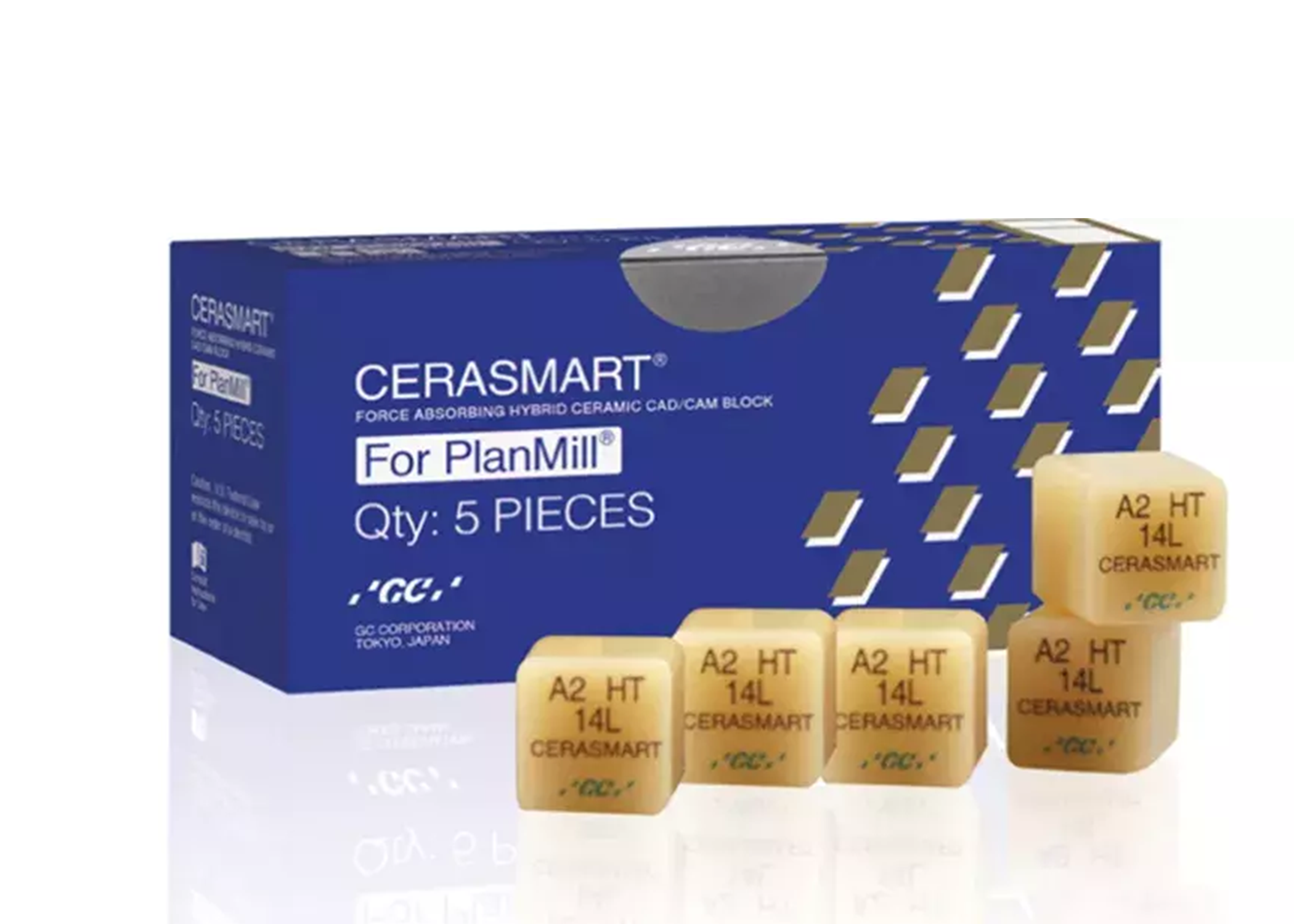 CERASMART LT Milling Blocks Low Translucency 14 B1 For PlanMill 5/Pk product image
