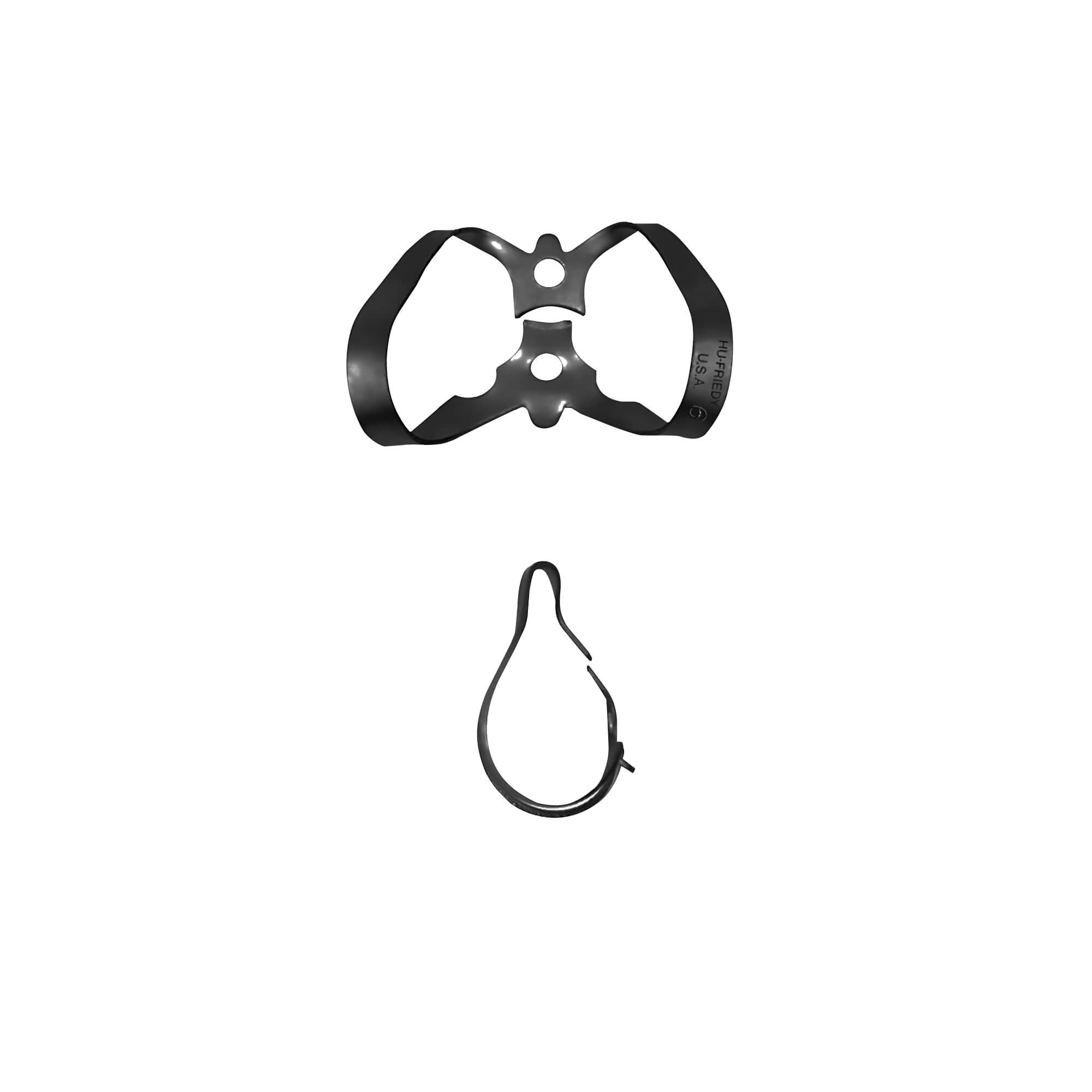 Hu-Friedy Black Line Rubber Dam Clamp Winged Size 6 Ea thumbnail 8