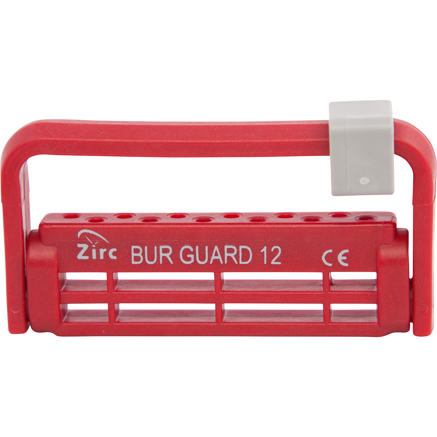 Steri-Bur Guard Bur Block Antimicrobial Microban 12 Hole Red Detachable Lid Ea thumbnail 4