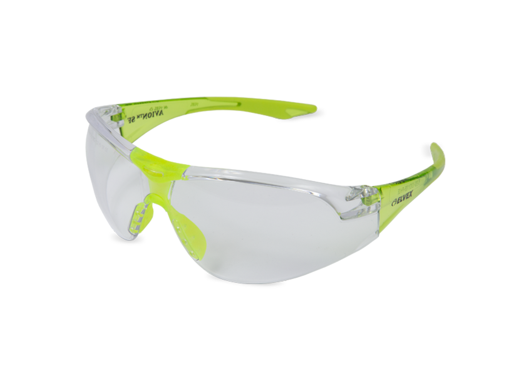 Avion Wrap Around Eyewear Clear Lens / Green Frame Ea thumbnail 2