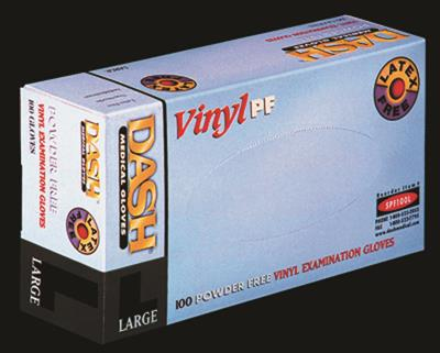Dash Vinyl Vinyl Exam Gloves Medium Clear Non-Sterile thumbnail 8
