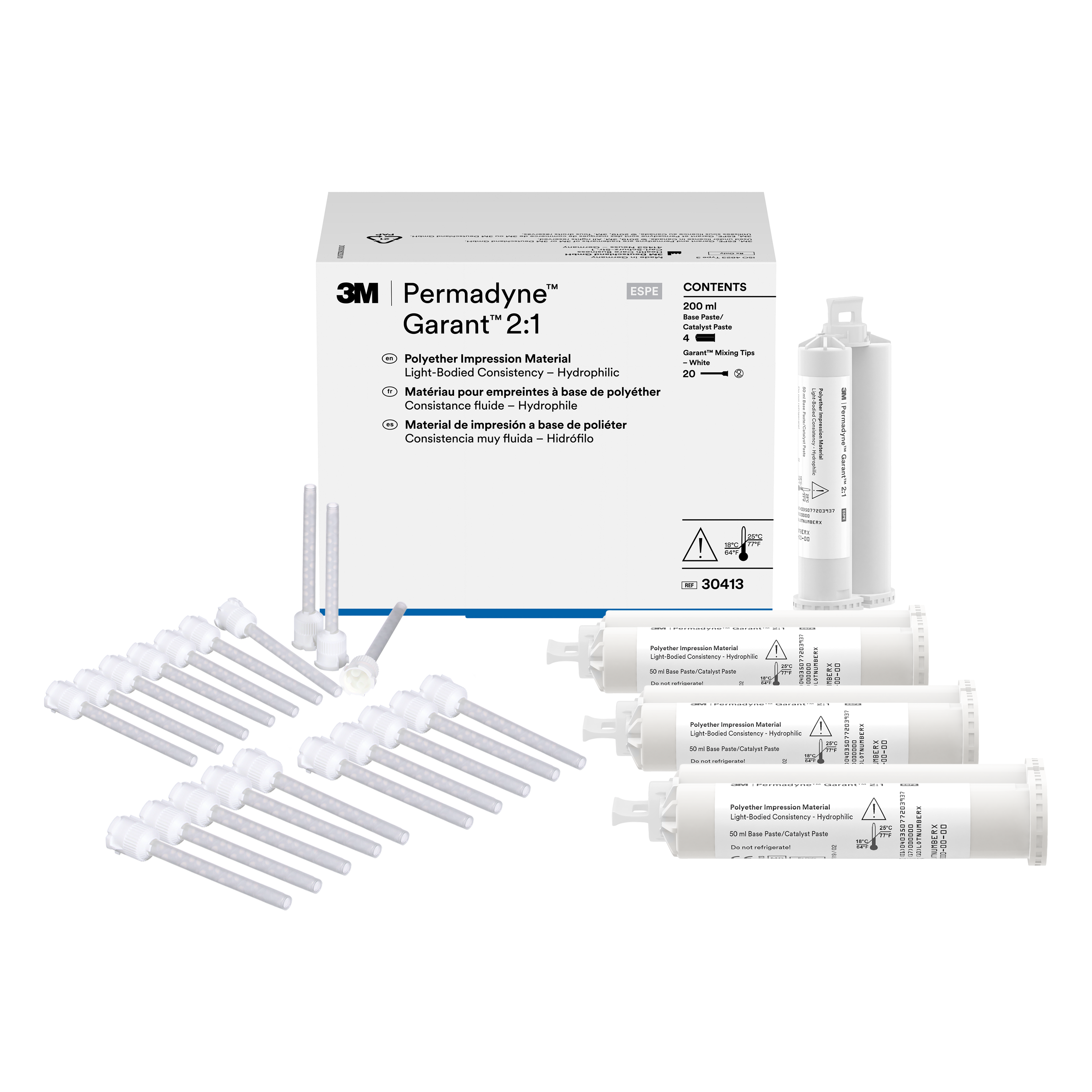 Permadyne Garant 2:1 Polyether Impression Material, Cartridge Refill, Light Body, 1/Pk thumbnail 12