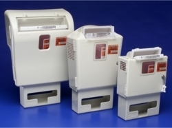 SharpSafety Sharps Enclosure Beige 5.5x13x11.75" Plstc f/ 2/5q InRm Cntnrs 5/Ca thumbnail 2