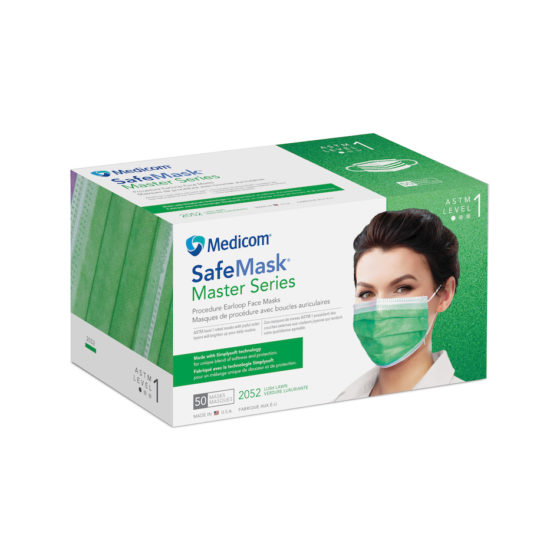 Safe+Mask Master Series Procedure Earloop, ASTM Level 1, Lush Lawn, 50/Box, 2052 thumbnail 13