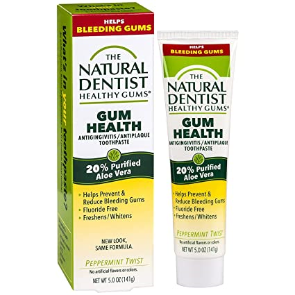 The Natural Dentist Healthy Gums Peppermint Toothpaste 5 oz 0.24% NaF 5oz./Tb thumbnail 2