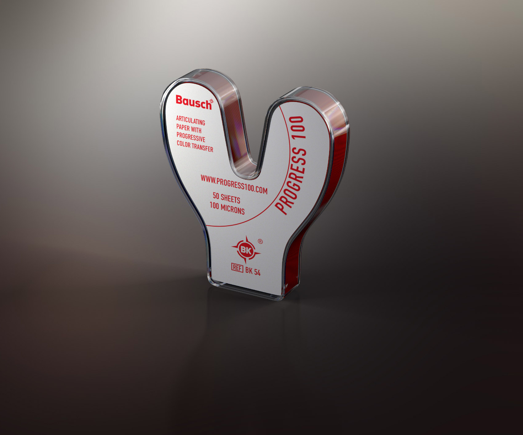 Bausch Progress 100 Articulating Paper Sheets Horseshoe Rd Hrseshe Dpsnsr 50/Pk product image