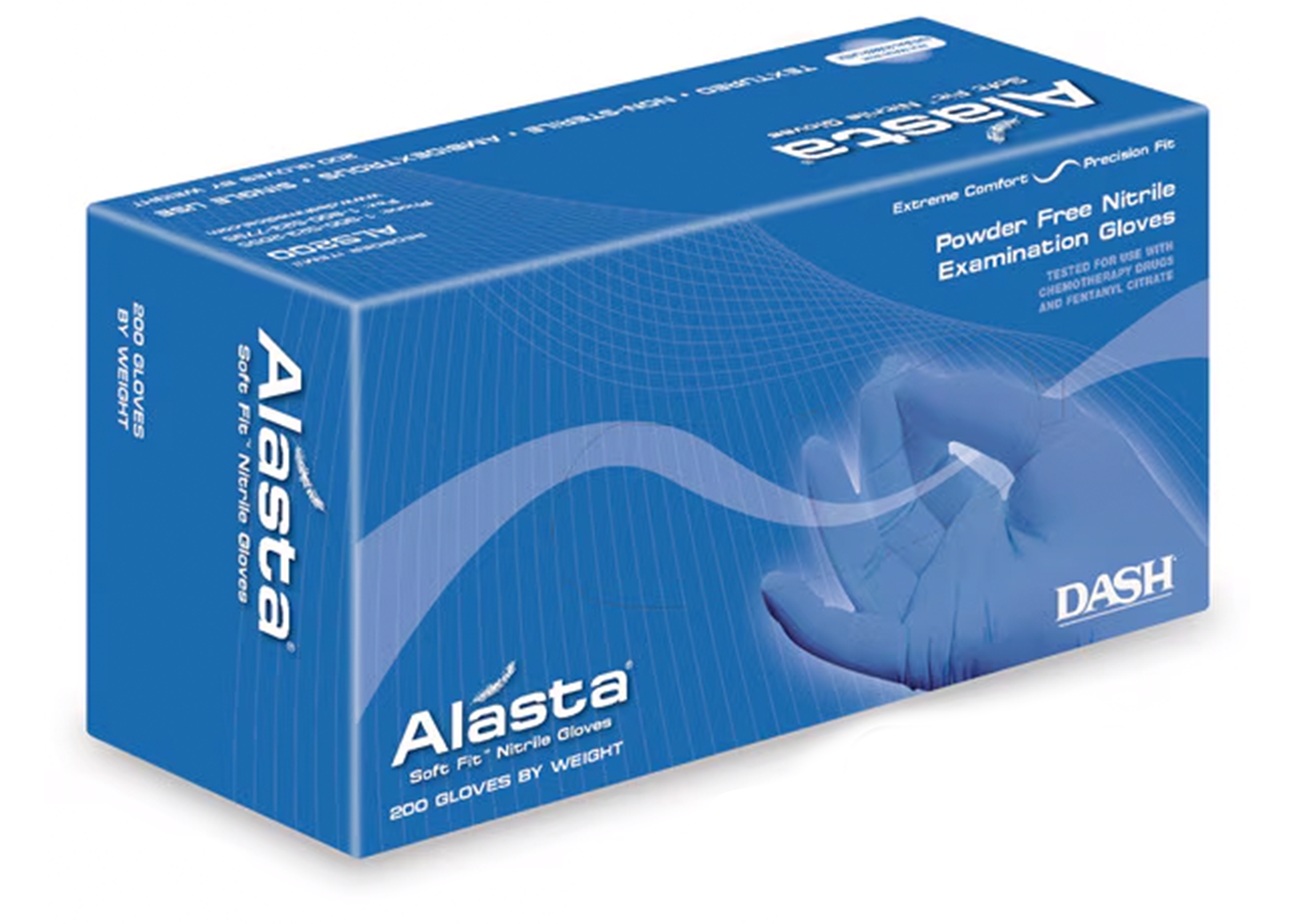 Alasta Nitrile Exam Gloves, Powder-Free, Large, White, 100/Box, AW100L thumbnail 9