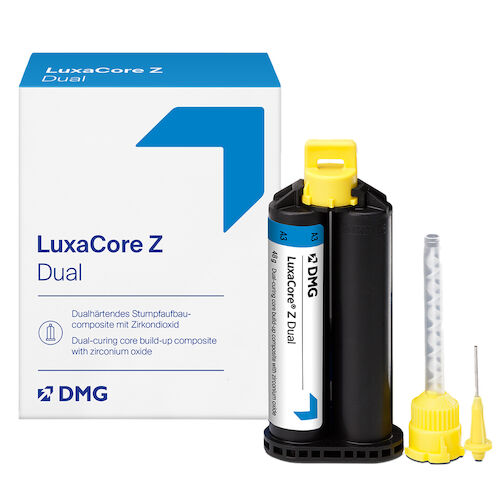 LuxaCore Z-Dual Core Build-Up Material, Automix Cartridge Kit, 50 g, Blue, 1/Pk, 213331 thumbnail 13