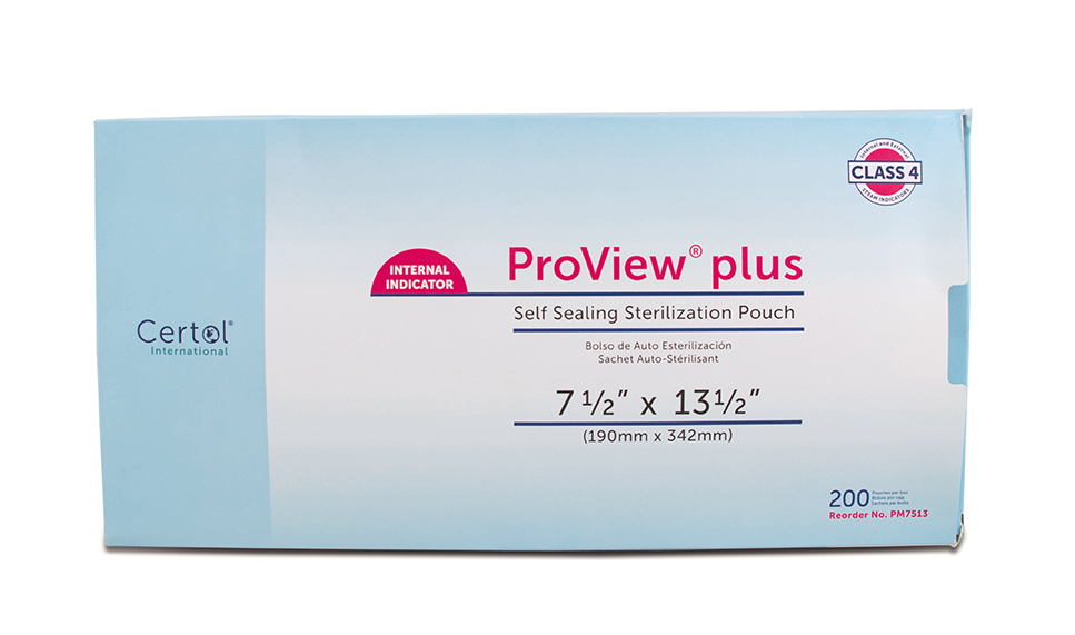 Proview Sterilization Pouch 7.5 in x 13.5 in 200/Bx thumbnail 7