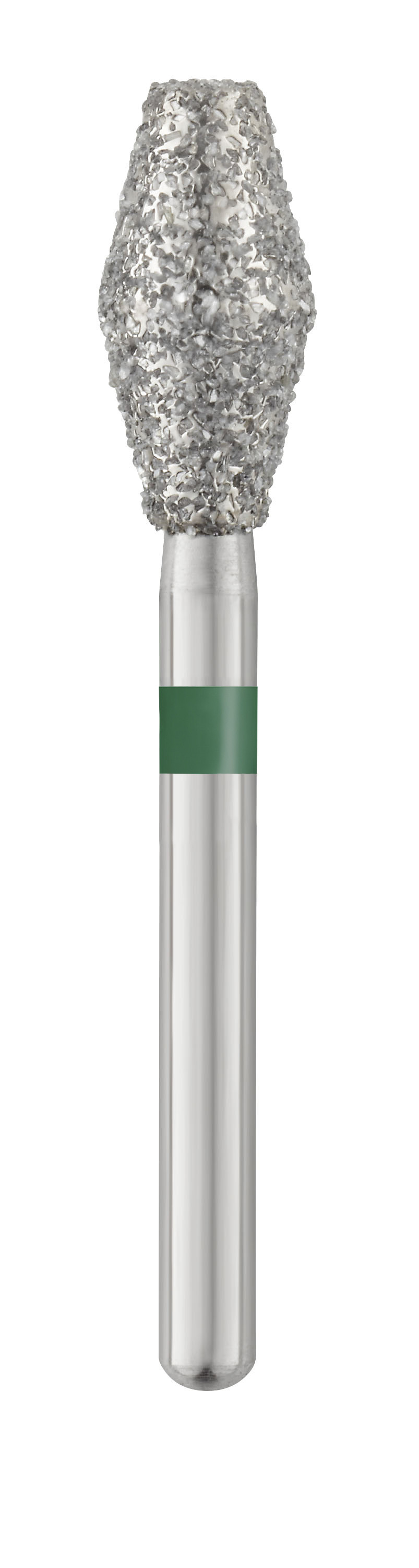 Piranha Diamond Single-Use Burs, FG, Barrel, # 811-037, 3.7 mm, Coarse, Green, 25/Pk, 811-037C image