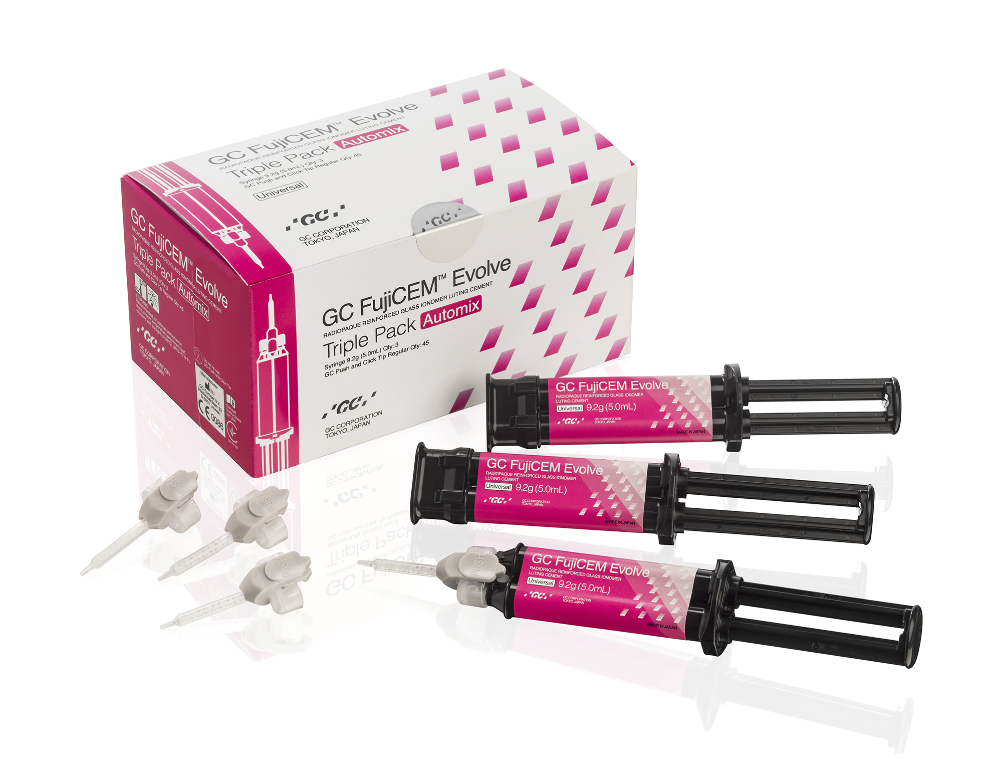 GC FujiCEM Evolve Resin Glass Ionomer Automix Cement White Trpl Pk Rfl 3/Pk thumbnail 13