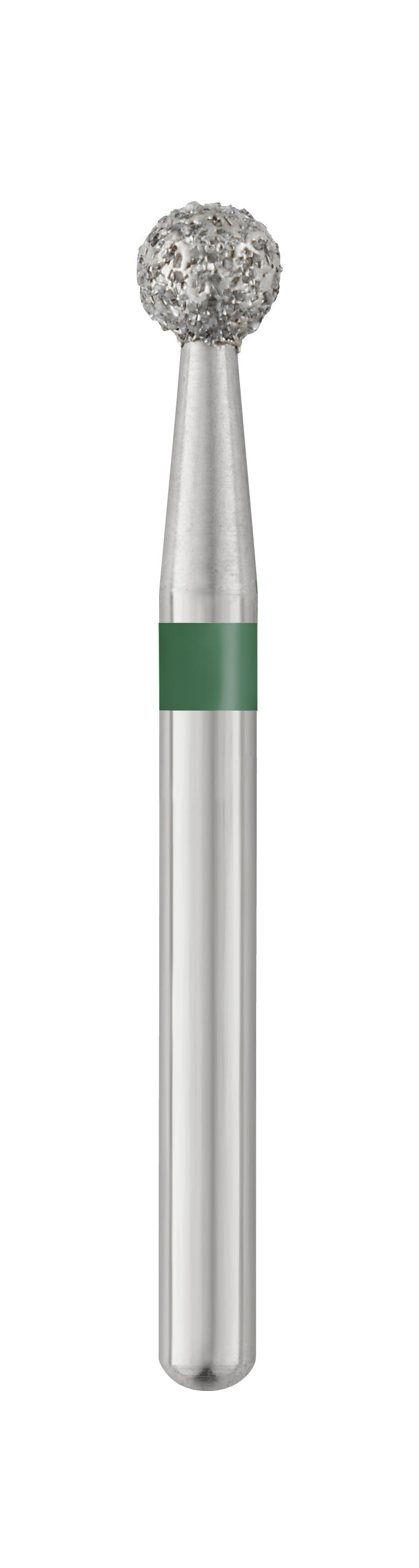 Piranha Diamond Single-Use Burs, FG, Round, # 801-023, 2.3 mm, Coarse, Green, 25/Pk, 801-023C image