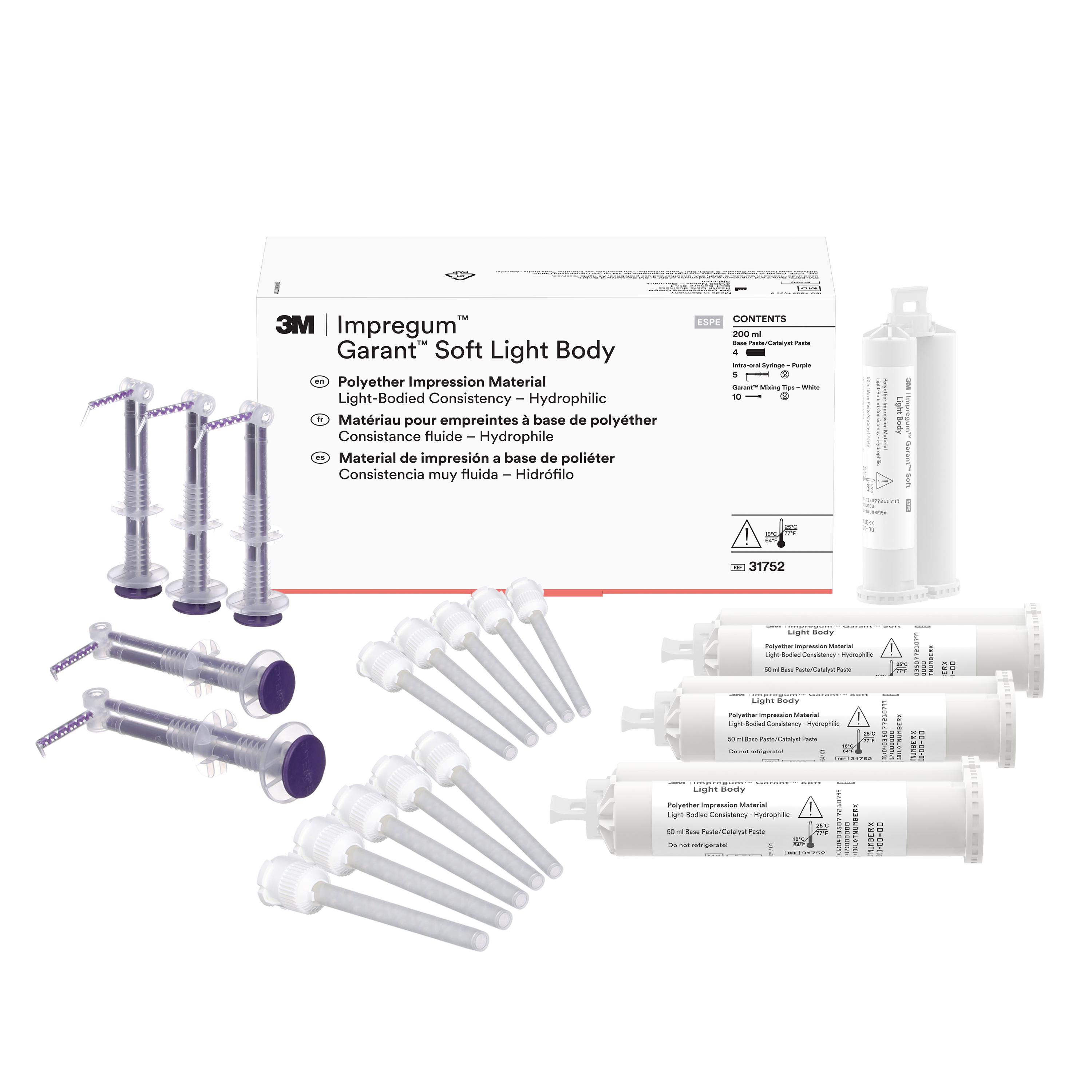 Impregum Garant Polyether Impression Material, Refill Kit, Soft Light Body, 50 ml, Mint, 4/Pk thumbnail 13