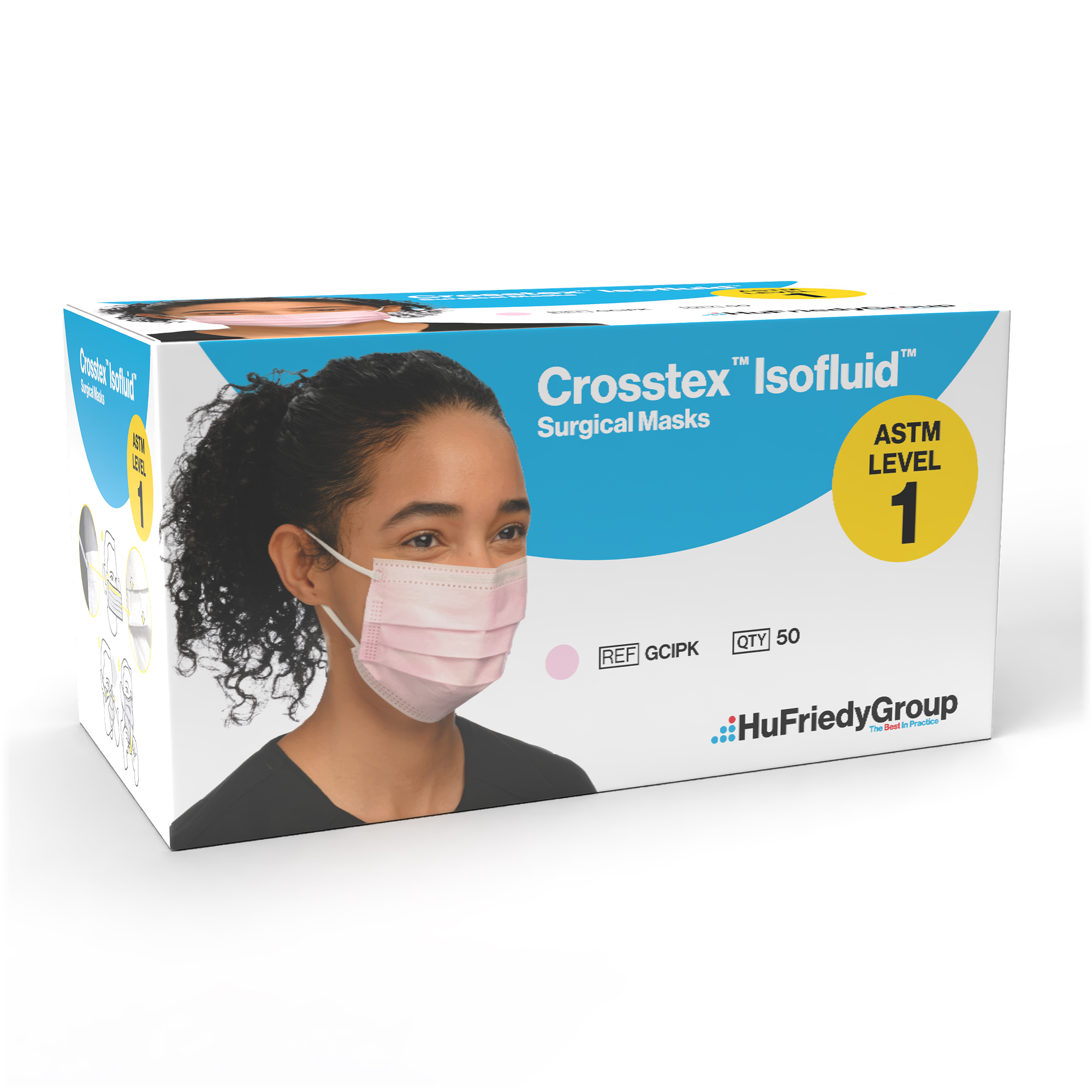 Isofluid Earloop Masks Green 50/Bx ASTM Level 1 thumbnail 13