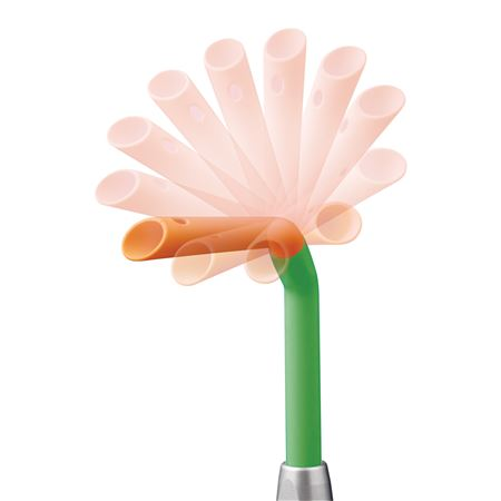 Angle Ease Adjustable Evacuator Tip Vented Multicolor Curved Tip Plastic 50/Pk thumbnail 4