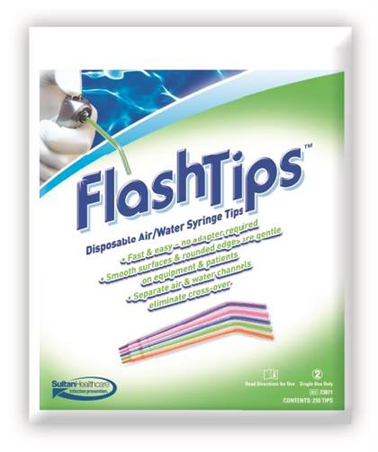 FlashTips Air/Water Syringe Tips, Assorted Colors, 1200/Pk, 23075 thumbnail 14