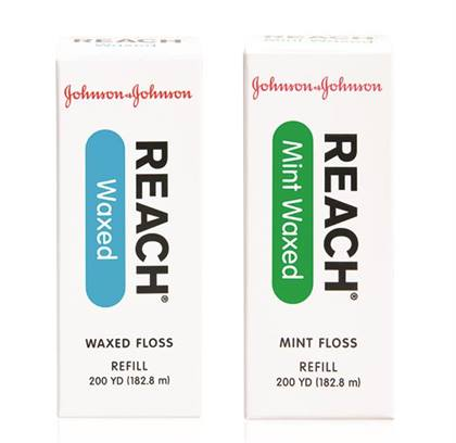 REACH® Base Dental Floss Waxed 5yd Case of 144 - REACH® Base Dental Floss Waxed 5yd Case of 144 - Image 1