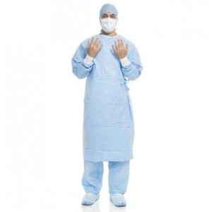 Aero Blue Surgical Gown AAMI Level 3 Breathable Material Standard / Large Ea thumbnail 3