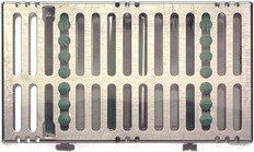 IMS Signature Series Double-Decker Cassette, 14-Instrument, Two-Tier, Green, 1/Pk, IM9149 thumbnail 13