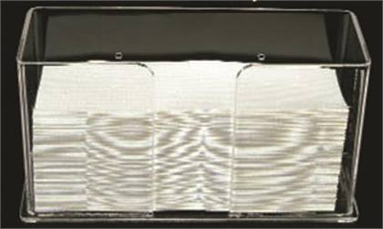 C-Fold Towel Holder, Acrylic, 11 7/8" x 5 3/4" x 4 1/4", Clear, 1/Pk, 1206 thumbnail 7