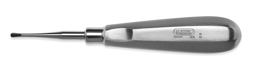 Apical Elevator, Blunt, Single-End, Large Stainless Steel Handle, # 301 B, 1/Pk, 1003360 product image