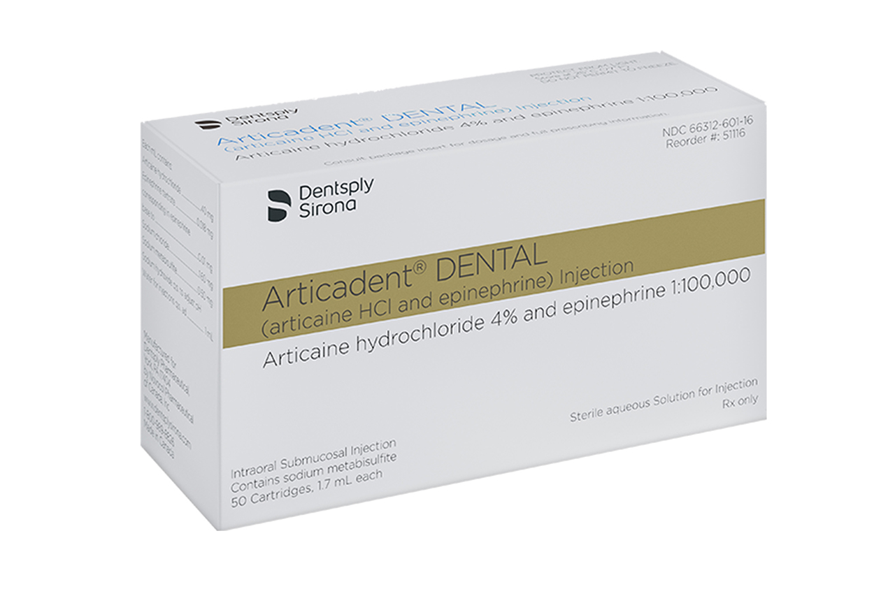 Articadent Articaine HCl 4% Epinephrine 1:100 000 1.7 mL 50/Bx thumbnail 14
