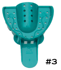 Impression Tray Green #3 Medium Upper (12) - Impression Tray Green #3 Medium Upper (12) - Image 1