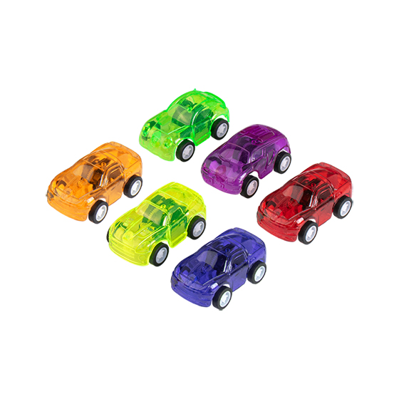 Toy Pull Back Cars Assorted Transparent Plastic 36/Pk thumbnail 3