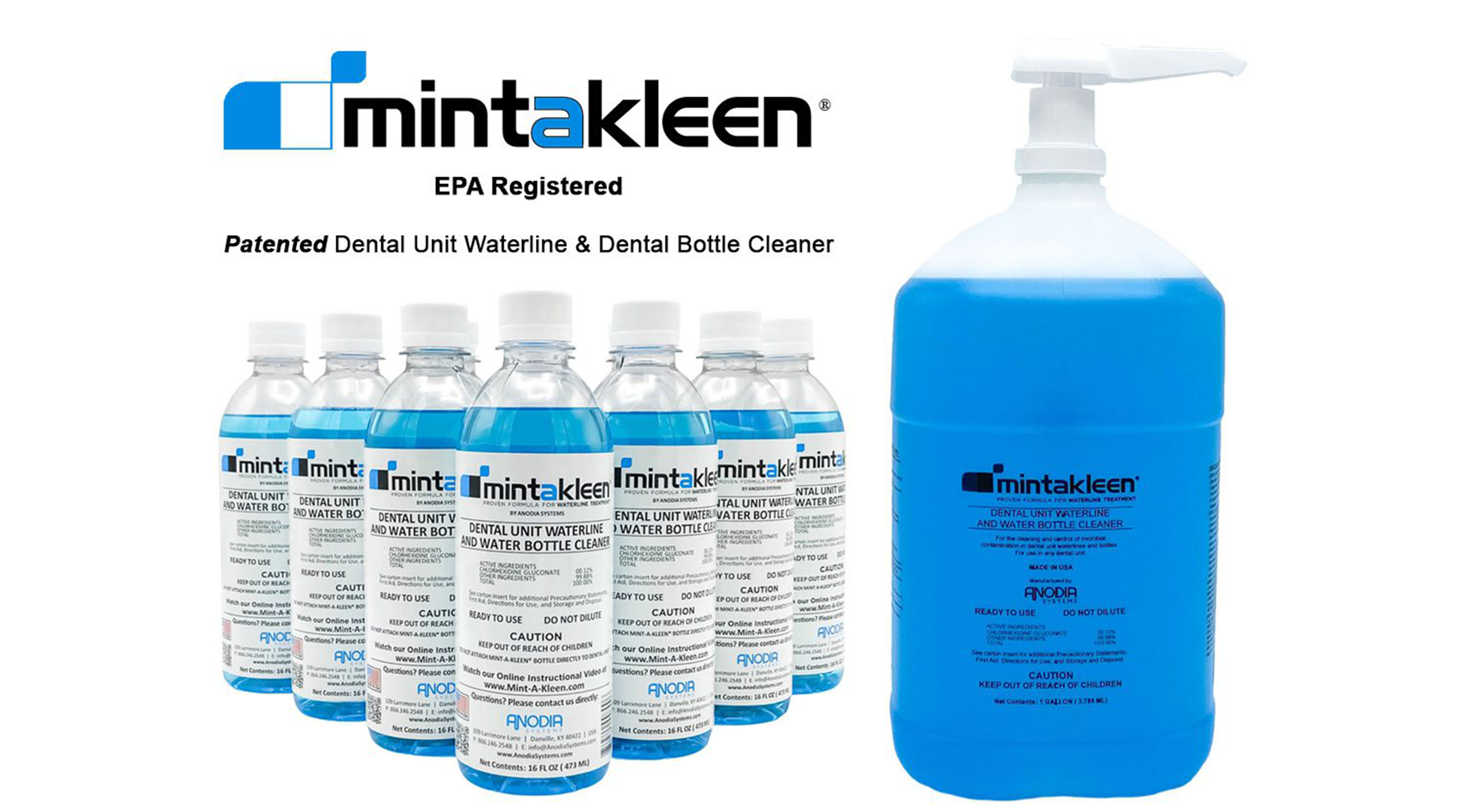 MINT-A-KLEEN Waterline Water Bottle Cleaner 1 Gallon Ea thumbnail 3