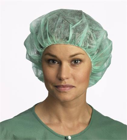 Blue Annie Bouffant Cap Large Latex-Free Non-Fluid Resistant Box of 150 - Blue Annie Bouffant Cap Large Latex-Free Non-Fluid Resistant Box of 150 - Image 1