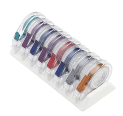 E-Z ID Tape System Kit, 3' x 1/4", Assorted Jewel, 8/Pk, 70Z315 thumbnail 13