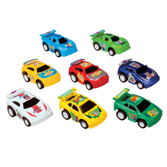 Toy Pull Back Cars Super Assorted Colors Plastic 24/Pk product image