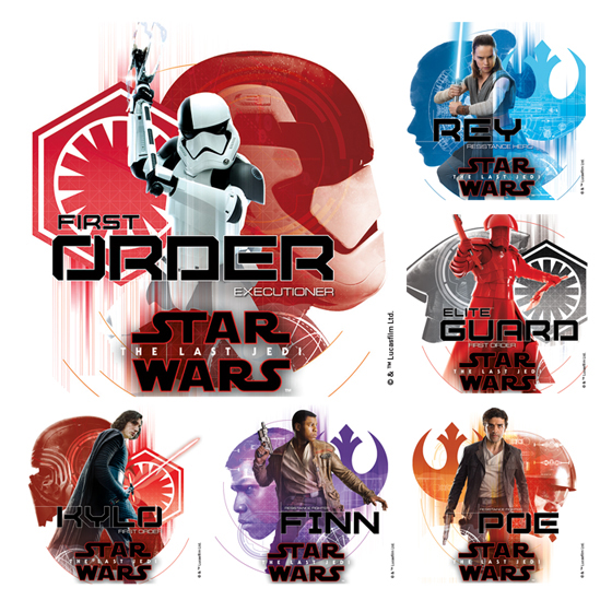 Stickers Star Wars VIII Assorted 100/Rl thumbnail 2