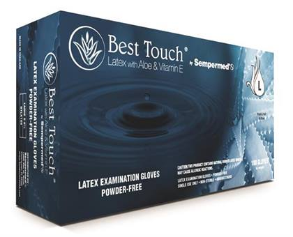 -Best Touch MED Latex PF w/Aloe + Vit E Gloves (100 - -Best Touch MED Latex PF w/Aloe + Vit E Gloves (100 - Image 1