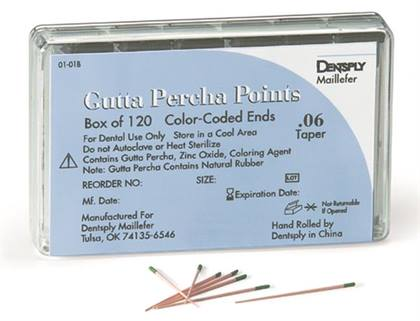 Tapered Hand Rolled Gutta Percha Points Size 40 Black 120/Bx thumbnail 11