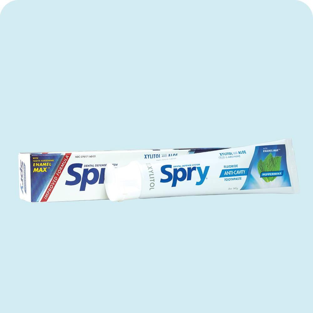 Spry Toothpaste Spearmint w/Fluoride 4oz - Spry Toothpaste Spearmint w/Fluoride 4oz - Image 1