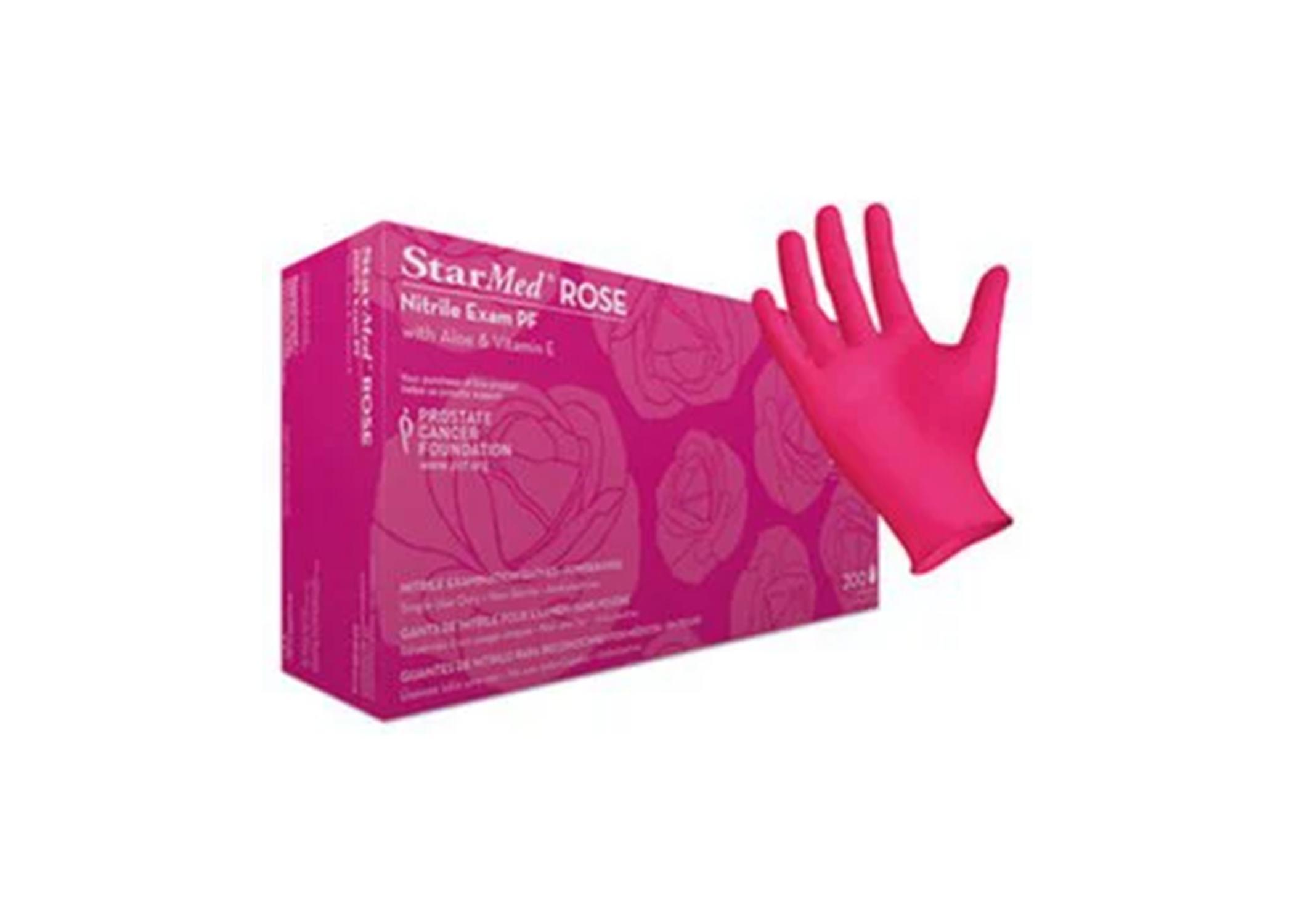 StarMed Rose SM Nitrile PF Txt Gloves (200) product image