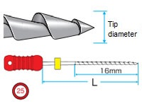 #15 White Mani Hedstrom Files 25mm Pack of 6 - #15 White Mani Hedstrom Files 25mm Pack of 6 - Image 1